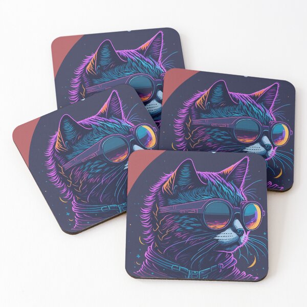Item preview, Cyberpunk Cat - Futuristic Feline Design designed and sold by Diegos-.
