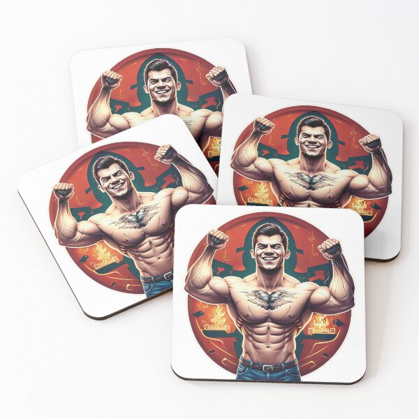 Item preview, Smiling Muscle Guy designed and sold by ForeverPrintsOK.