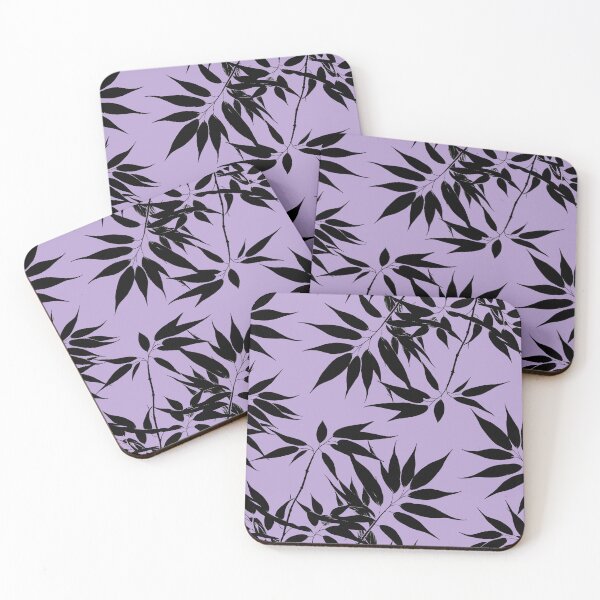 Item preview, Black Leaves on Purple designed and sold by BeJolley.