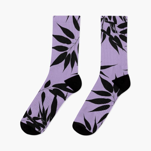 Item preview, Black Leaves on Purple designed and sold by BeJolley.