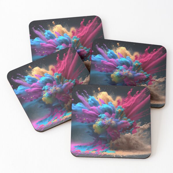 Item preview, colorful powder explosion happy holi festival colors art concept designed and sold by Lefteris Betsis.