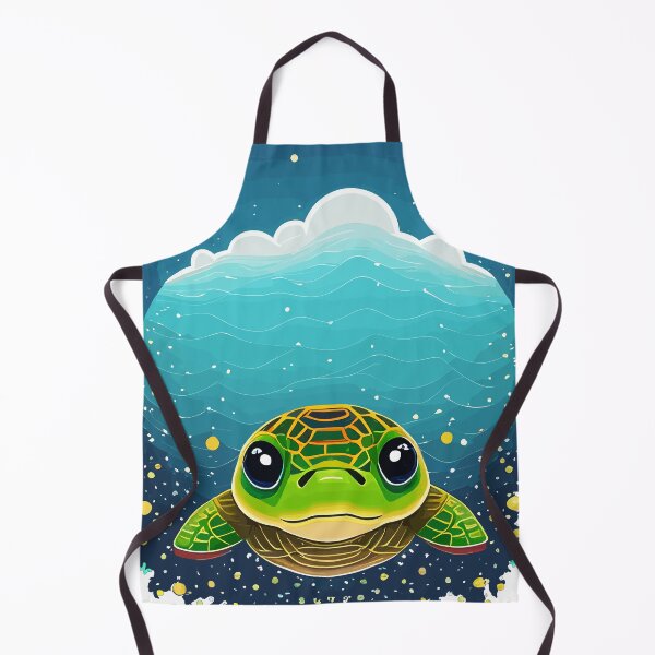 Item preview, cute turtle designed and sold by Five Seventy Five.