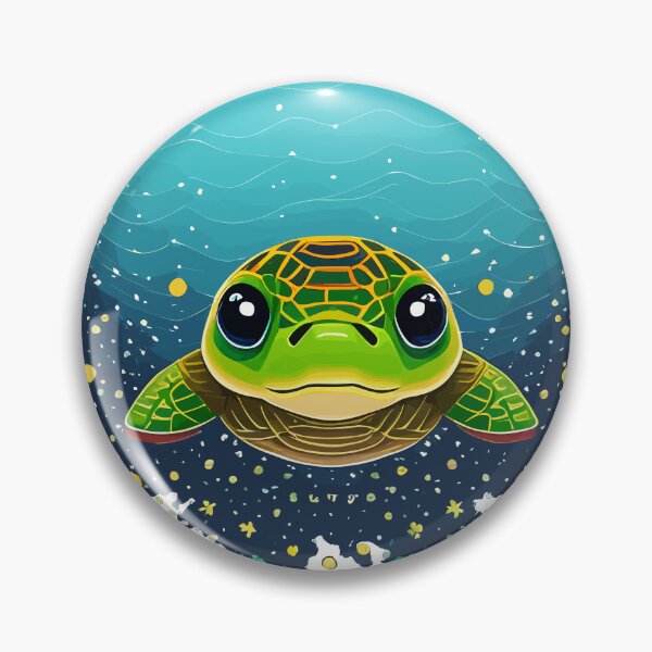 Item preview, cute turtle  designed and sold by Five Seventy Five.