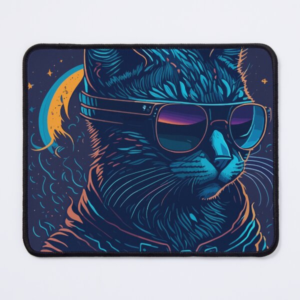 Item preview, Cybercat - Futuristic Feline Art for Cat Lovers designed and sold by Diegos-.