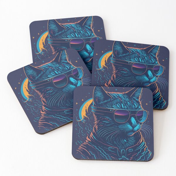 Item preview, Cybercat - Futuristic Feline Art for Cat Lovers designed and sold by Diegos-.