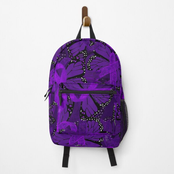 Item preview, Fibromyalgia Awareness Ribbon And Butterfly Print designed and sold by DreamFruit11.