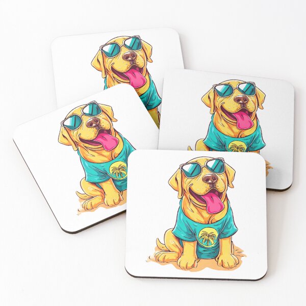 Item preview, Labrador With Glasses On The Beach designed and sold by mydoglove.