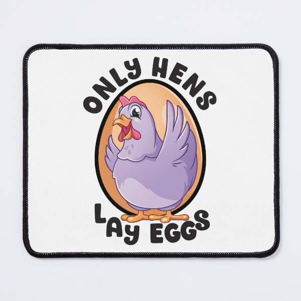 Item preview, Only Hens Lay Eggs Funny Chicken with Egg designed and sold by designsmostfowl.