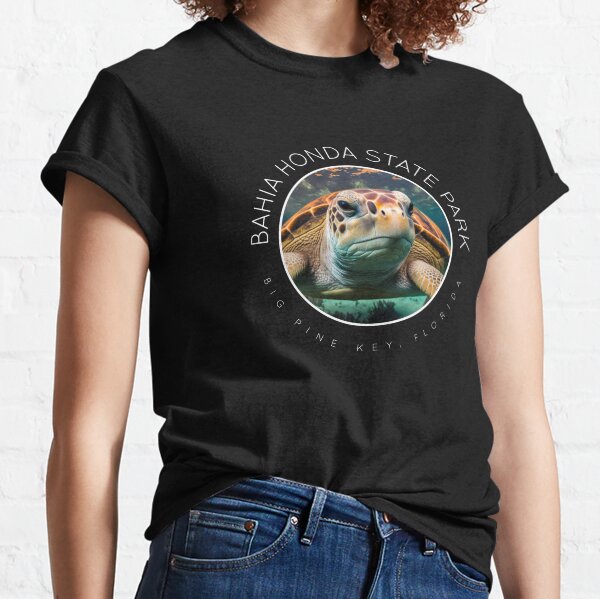 Aperçu de l'œuvre Tortue caouanne du parc d'état de Bahia Honda créée et vendue par Capybara Clothing.