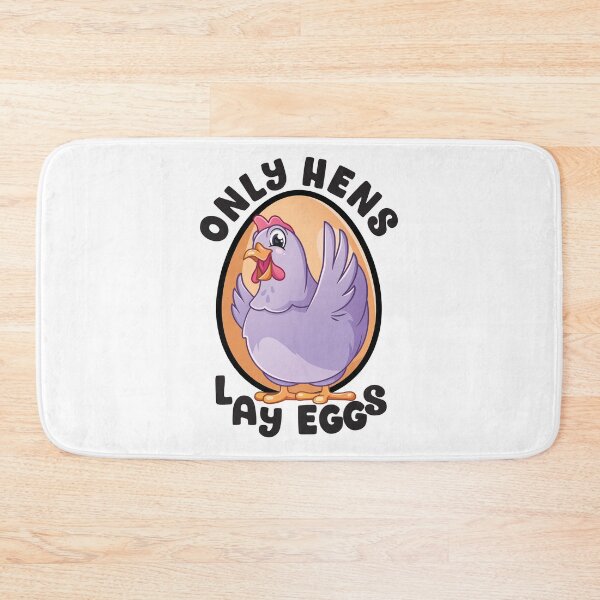 Item preview, Only Hens Lay Eggs Funny Chicken with Egg designed and sold by designsmostfowl.