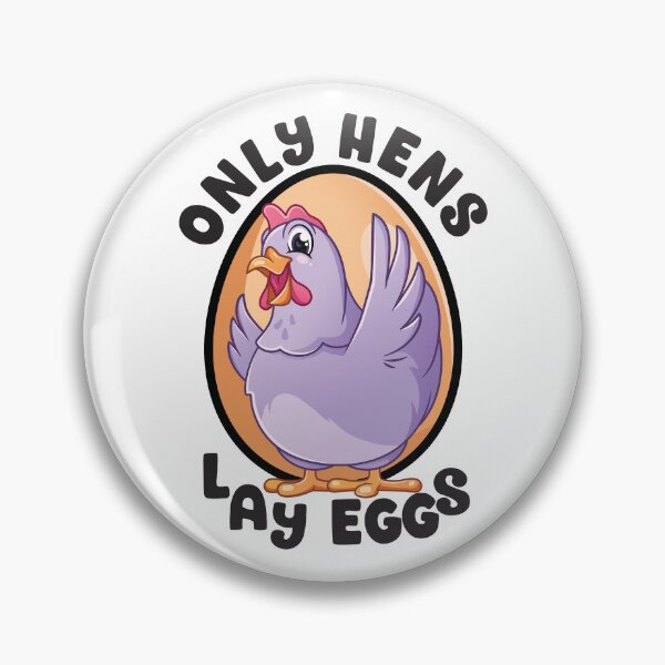 Item preview, Only Hens Lay Eggs Funny Chicken with Egg designed and sold by designsmostfowl.