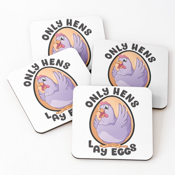 Item preview, Only Hens Lay Eggs Funny Chicken with Egg designed and sold by designsmostfowl.