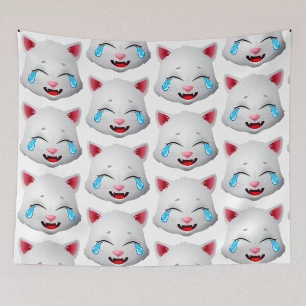 Item preview, emoji - cute cat pussy kitty laughing rofl lol designed and sold by mr-serious-yt.