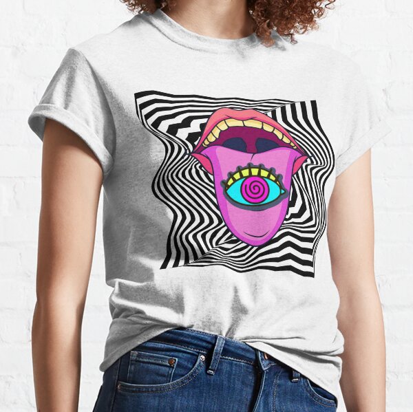  Womens Weirdcore Aesthetic Mushroom Eyes Strangecore Traumacore  V-Neck T-Shirt : Clothing, Shoes & Jewelry