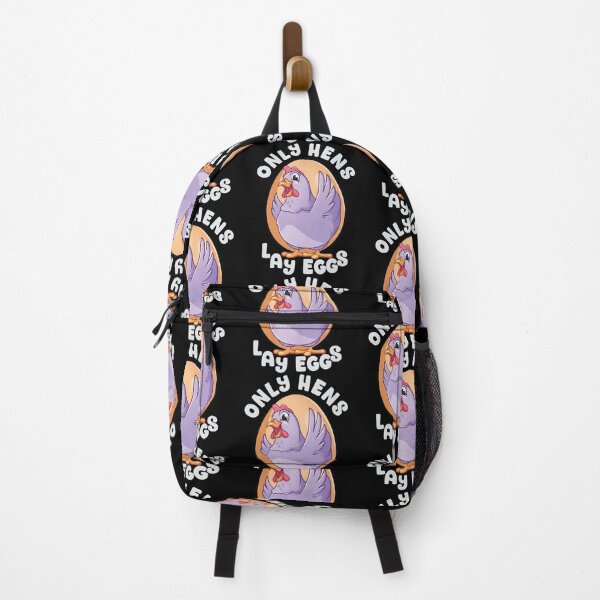 Item preview, Only Hens Lay Eggs Funny Chicken with Egg For Dark Colors designed and sold by designsmostfowl.