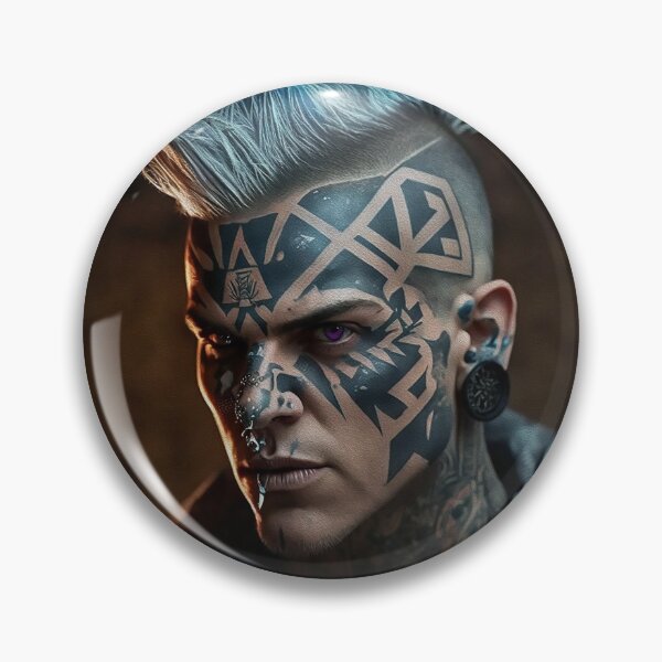 Item preview, Tattooed British Anarchy Cyber Post Modern Punk created digitally. designed and sold by paulo silveira.