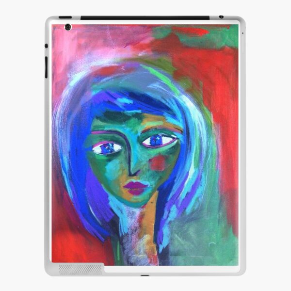 Green Face iPad Skin