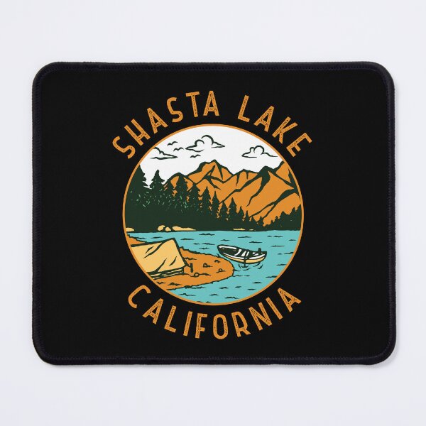 Item preview, Shasta Lake California Distressed Circle designed and sold by KrisSidDesigns.