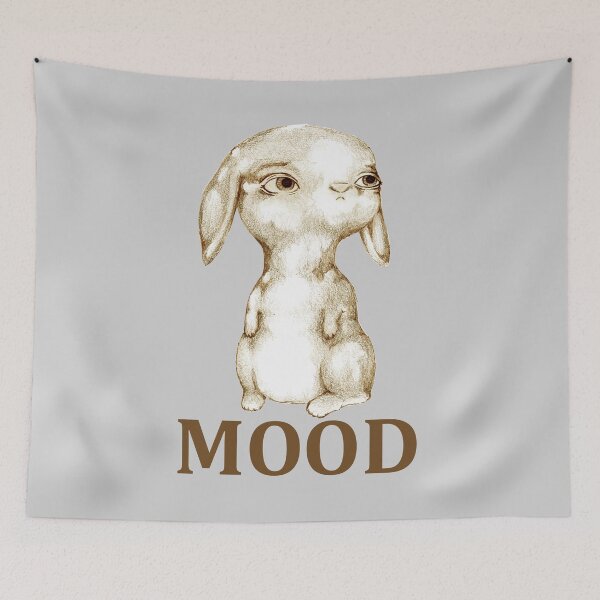 Item preview, Moody Rabbit designed and sold by Lavinia Knight.