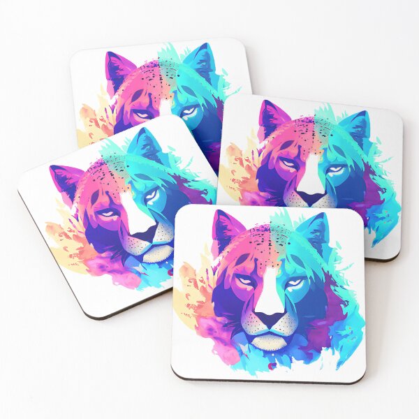 Item preview, Colorful panther designed and sold by Print-and-Prose.