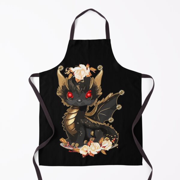 Item preview, Baby black dragon with roses designed and sold by Astralia.