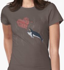 Liebe Krill - Buckelwal Tailliertes T-Shirt für Frauen