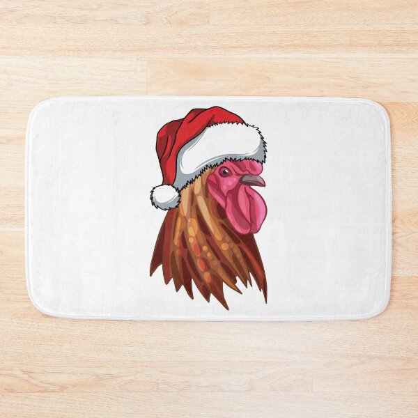 Item preview, Christmas Santa Hat Chicken designed and sold by designsmostfowl.