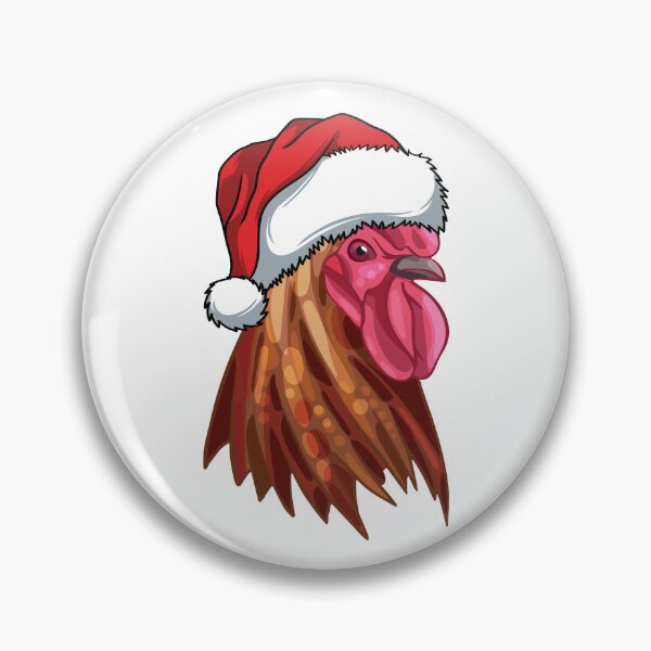 Item preview, Christmas Santa Hat Chicken designed and sold by designsmostfowl.
