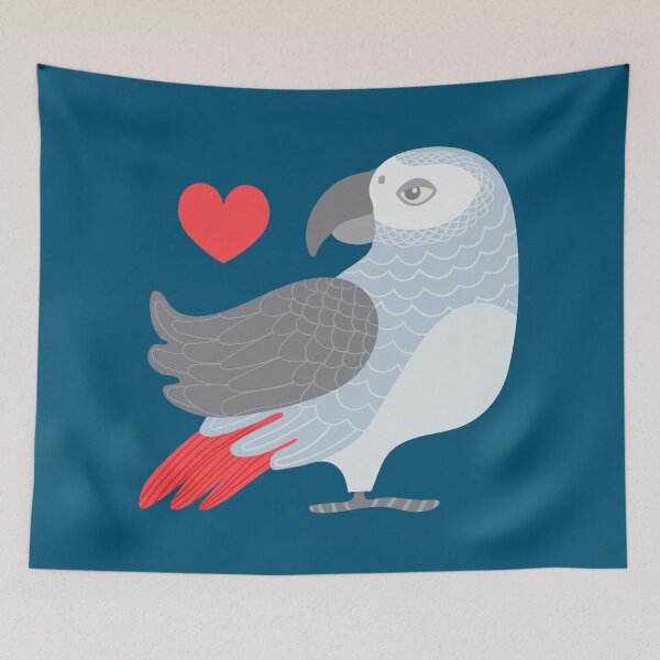 Item preview, PARROT LOVE - UnBlink Studio by Jackie Tahara designed and sold by Jackie Tahara of UnBlink Studio.