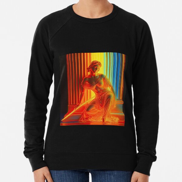 Item preview, Radiant Neon Love: Airbrush Drawing Inspired by Dan Flavin with Vibrant Colors designed and sold by ThatsTheStyle.