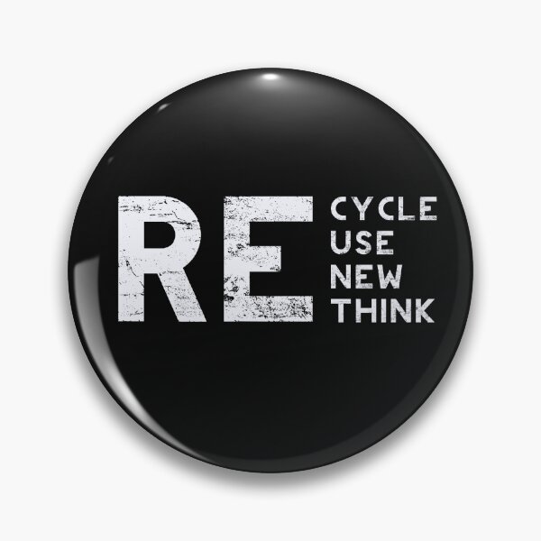 Item preview, RE Recycle Reuse Renew Rethink designed and sold by Liberty & Unicorns.
