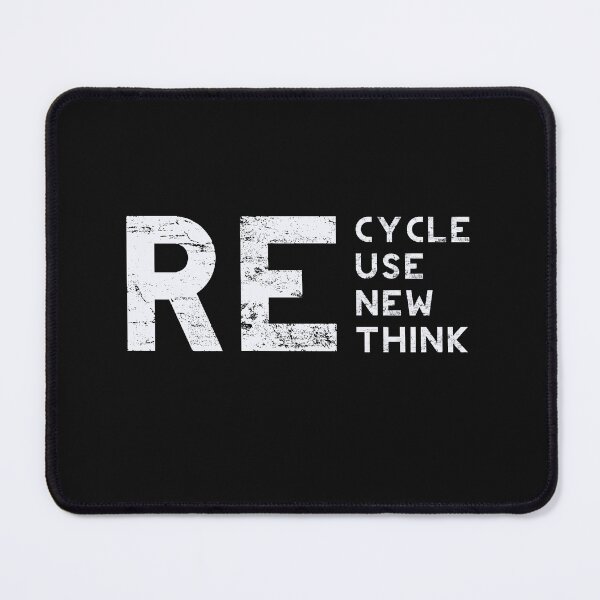 Item preview, RE Recycle Reuse Renew Rethink designed and sold by Liberty & Unicorns.