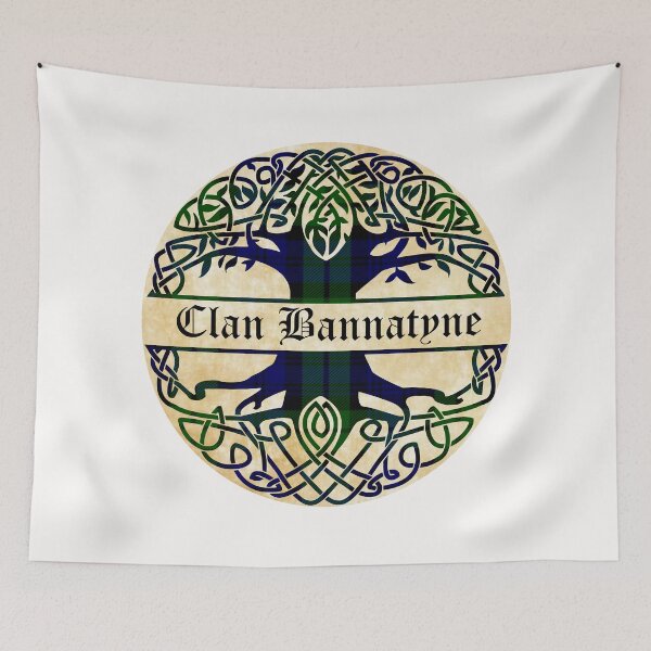 Item preview, Bannatyne Tree of Life Clan Scottish Surname tartan designed and sold by BagTown Clans.