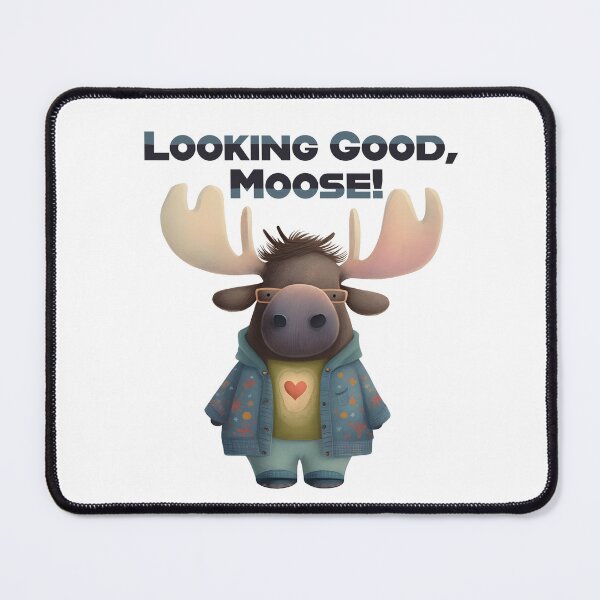 Item preview, Cool Moose in Fancy Jacket and Glasses designed and sold by Anicue.
