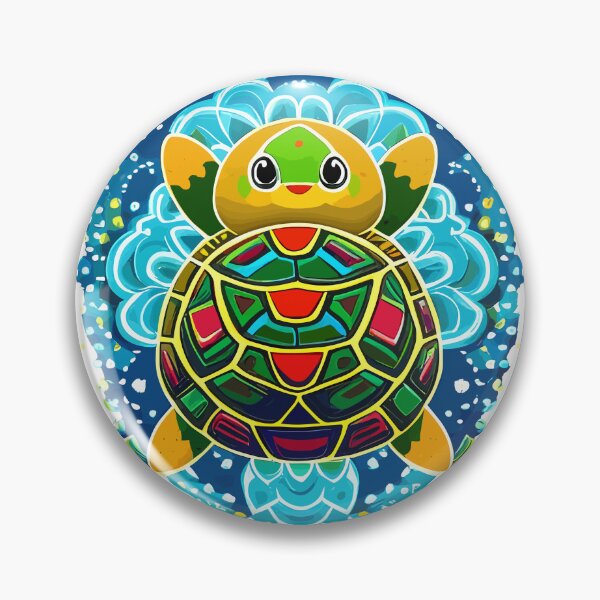 Item preview, cute happy turtle designed and sold by Five Seventy Five.