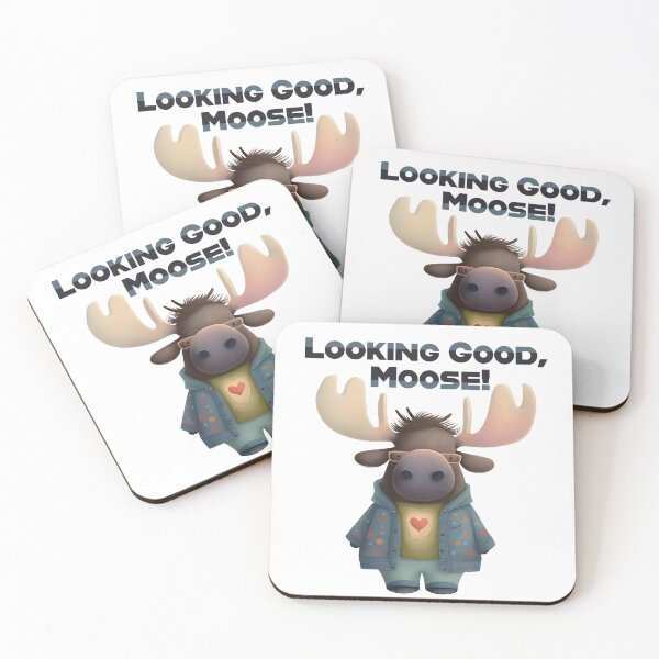 Item preview, Cool Moose in Fancy Jacket and Glasses designed and sold by Anicue.