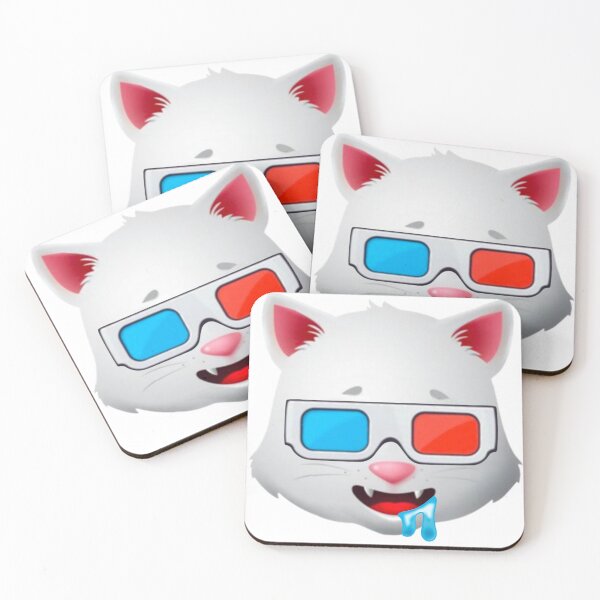 Item preview, emoji - cute cat pussy kitty 3D glasses Cinema Kino Cineast Drool designed and sold by mr-serious-yt.