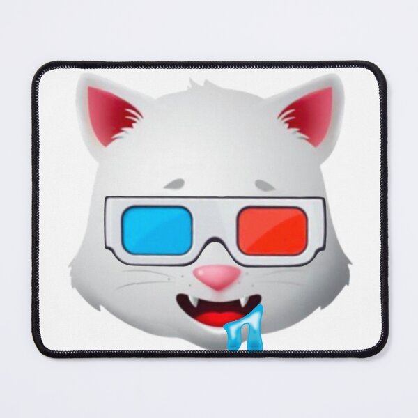 Item preview, emoji - cute cat pussy kitty 3D glasses Cinema Kino Cineast Drool designed and sold by mr-serious-yt.