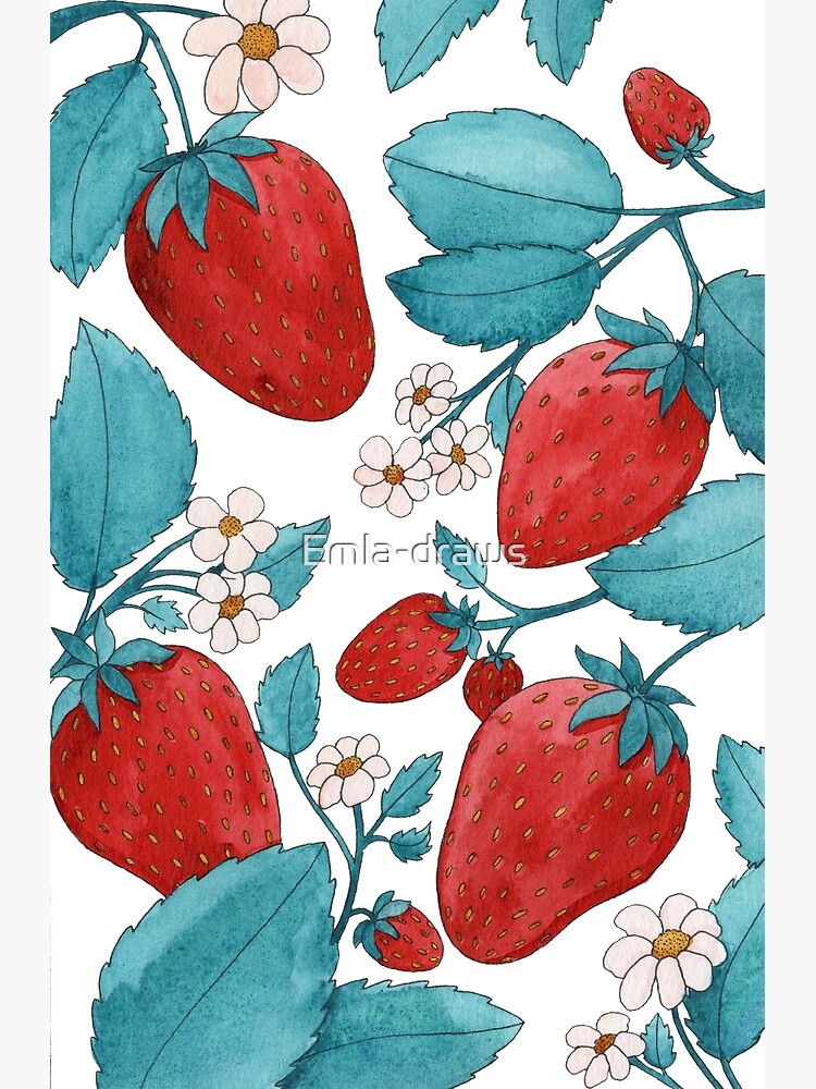 Discover The strawberries Premium Matte Vertical Poster
