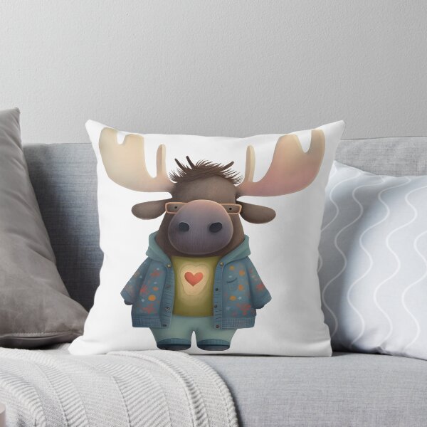 Item preview, Cool Moose in Fancy Jacket and Glasses designed and sold by Anicue.