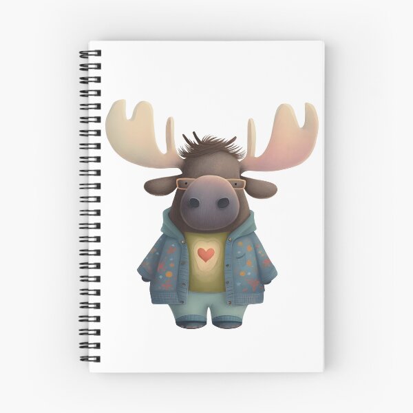 Item preview, Cool Moose in Fancy Jacket and Glasses designed and sold by Anicue.