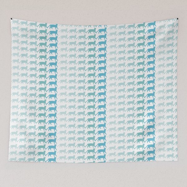 Item preview, Blue cats taking a walk. designed and sold by tdimillo.