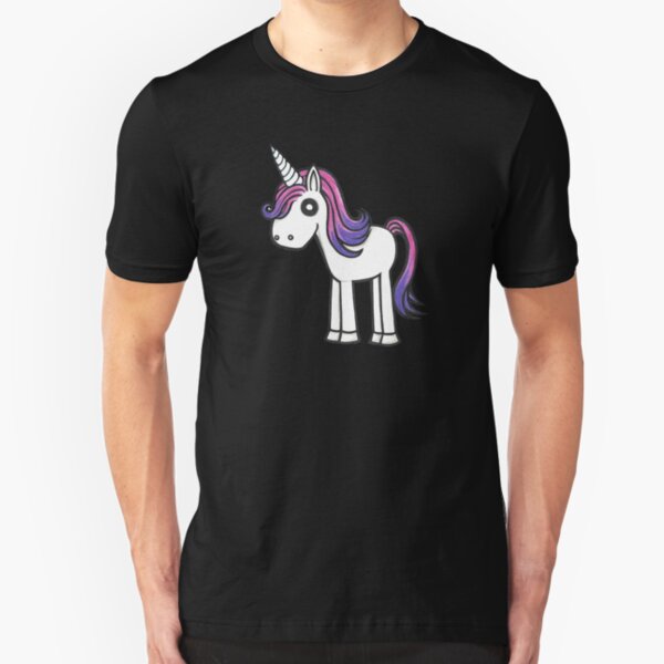 "Overly Cute Unicorn" Slim Fit T-Shirt