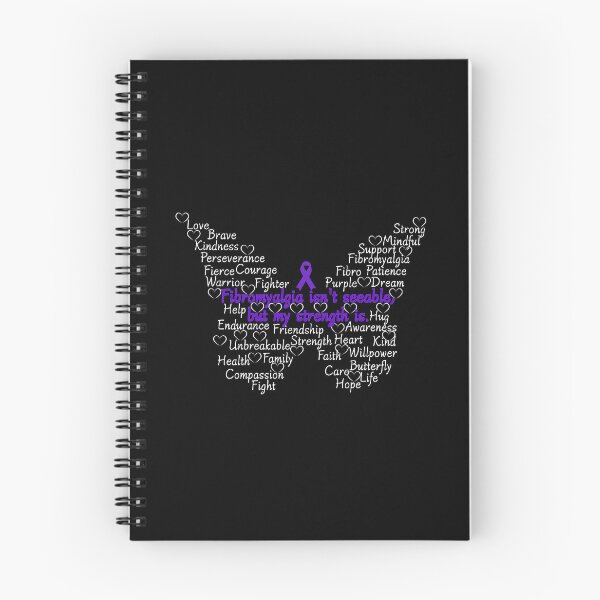 Item preview, Fibromyalgia Awareness Butterfly Text Art designed and sold by DreamFruit11.