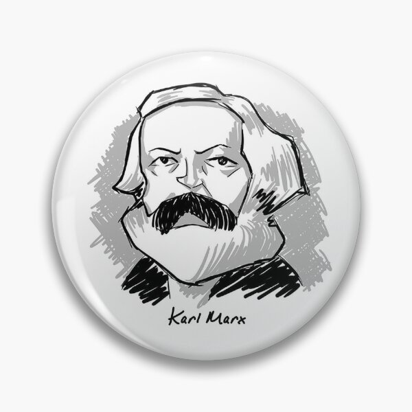 Item preview, Karl Marx Sketch designed and sold by AZHStudio.
