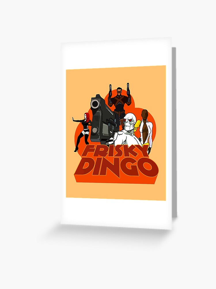 Frisky Dingo Sticker for Sale by CineArtzz