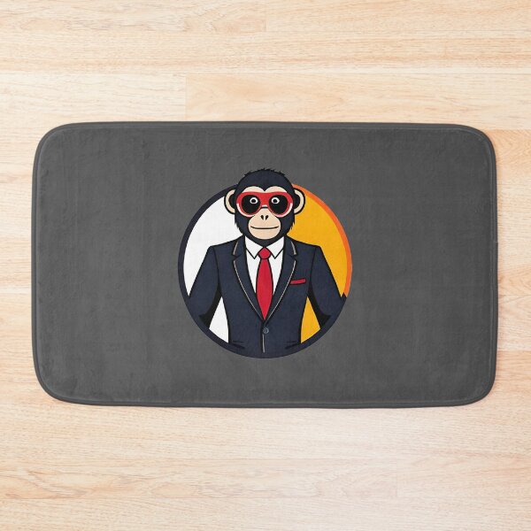 Item preview, Business-Suited Monkey Sticker | Minimalist | Vector designed and sold by MudbloodStore.
