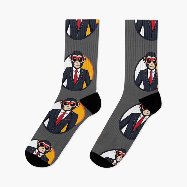 Item preview, Business-Suited Monkey Sticker | Minimalist | Vector designed and sold by MudbloodStore.