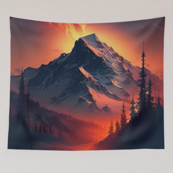Aperçu de l'œuvre Mountain Sunset créée et vendue par DigitizedArt.