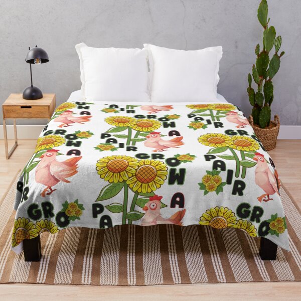 Item preview, Grow A Pair- Sunflower Chicken Gardening designed and sold by designsmostfowl.